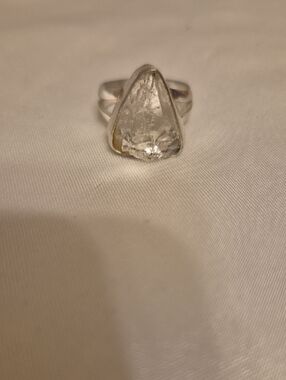 Sterling Silver Herkemer Diamond Ring